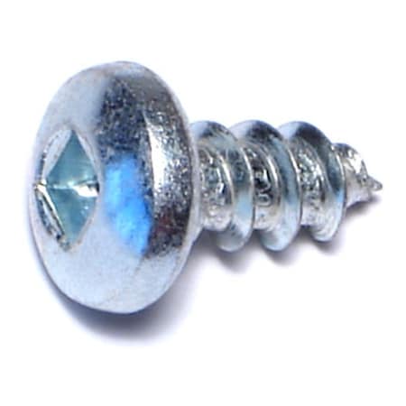 Midwest Fastener Sheet Metal Screw, #12 x 1/2 in, Zinc Plated Steel Pan Head Square Drive, 25 PK 64047